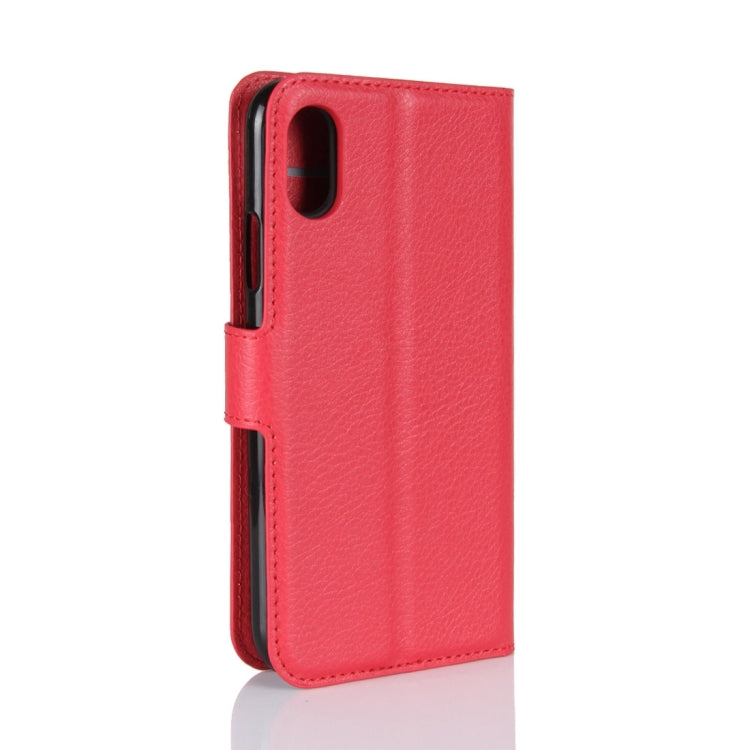 For iPhone X / XS Litchi Texture Horizontal Flip Leather Case with Holder & Card Slots & Wallet