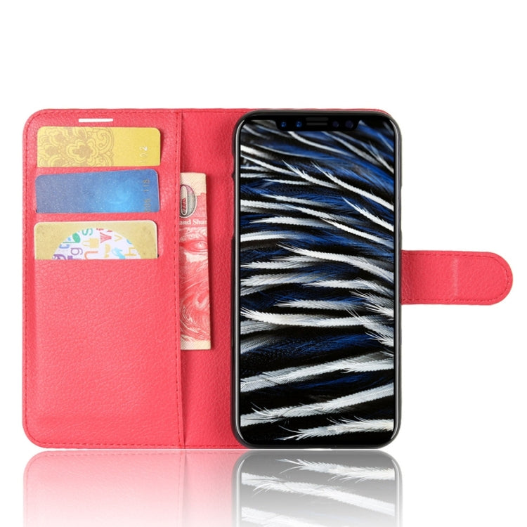 For iPhone X / XS Litchi Texture Horizontal Flip Leather Case with Holder & Card Slots & Wallet
