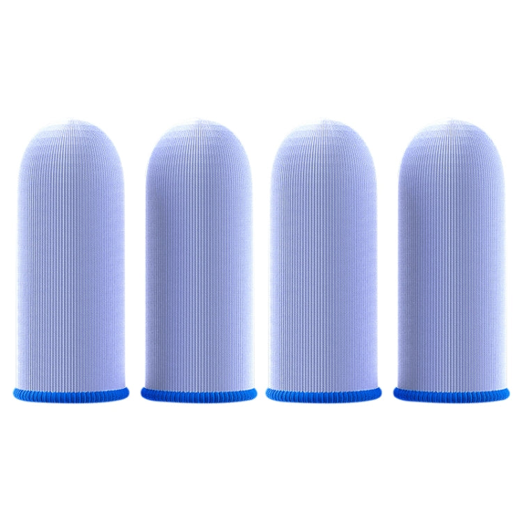 4 PCS Ice Silk Glass Fiber Ultra-thin Breathable Mobile Game Finger Sleeve(Blue)