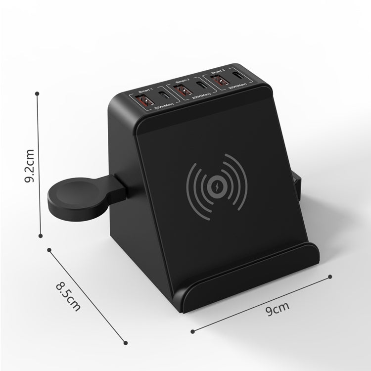 F8 6 in 1 80W Type-C / USB-C Interface Multifunctional Wireless Charging Dock