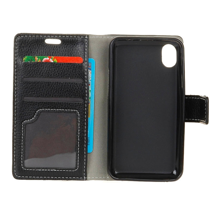 For iPhone X / XS Litchi Texture Horizontal Flip Leather Case with Holder & Card Slots & Wallet & Photo Frame