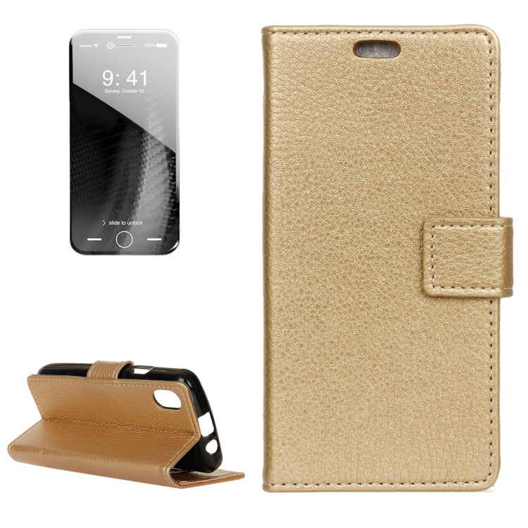 For iPhone X / XS Litchi Texture Horizontal Flip Leather Case with Holder & Card Slots & Wallet & Photo Frame