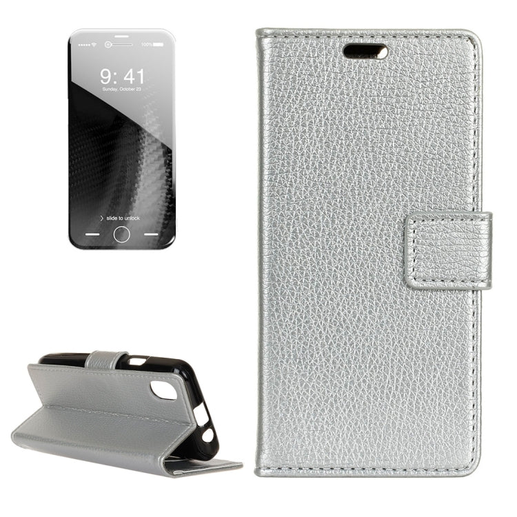 For iPhone X / XS Litchi Texture Horizontal Flip Leather Case with Holder & Card Slots & Wallet & Photo Frame