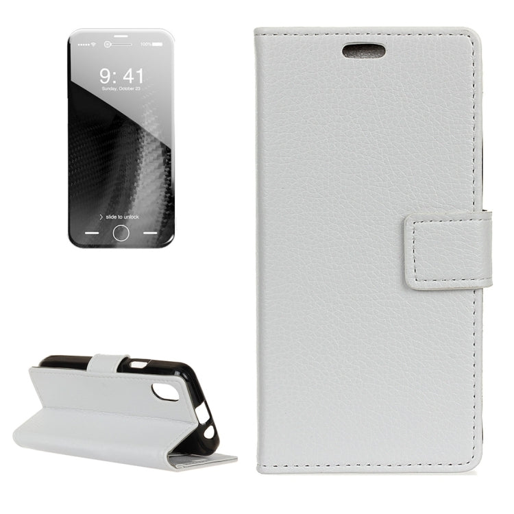 For iPhone X / XS Litchi Texture Horizontal Flip Leather Case with Holder & Card Slots & Wallet & Photo Frame