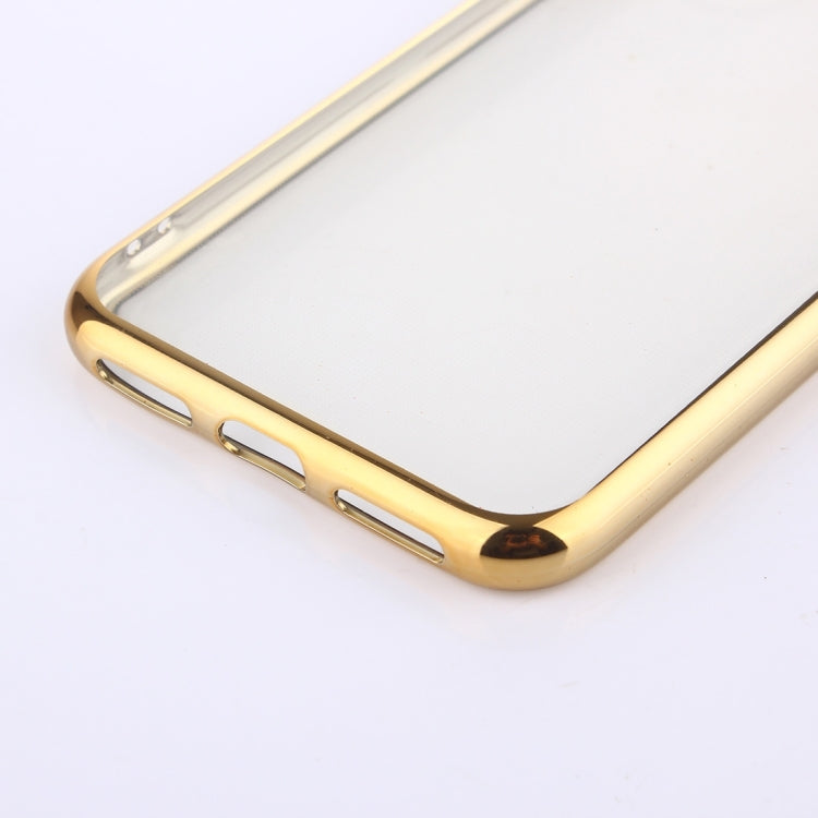 For iPhone X / XS Electroplating Side TPU Protective Back Cover Case