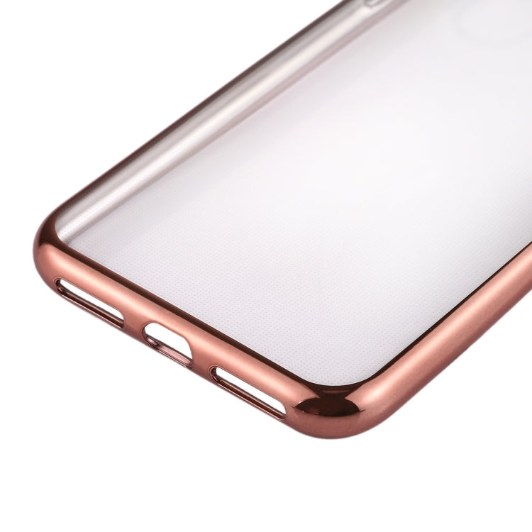 For iPhone X / XS Electroplating Side TPU Protective Back Cover Case