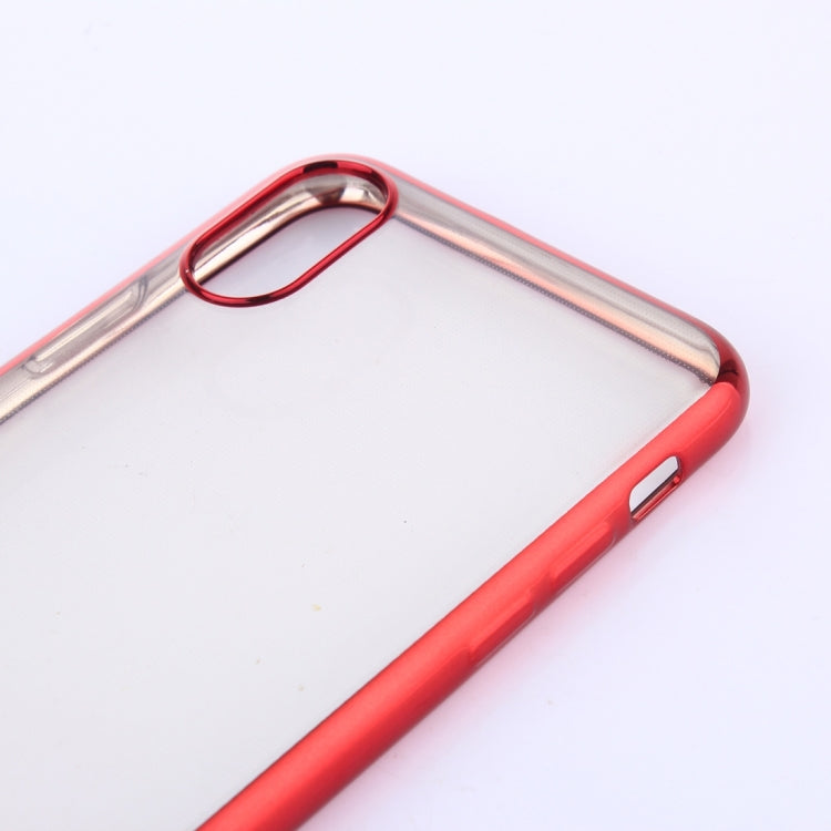 For iPhone X / XS Electroplating Side TPU Protective Back Cover Case