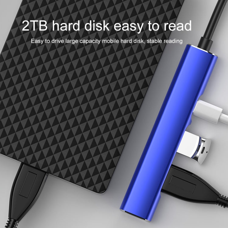 4 in 1 8 Pin/USB to Type-C / 2ä¸ªUSB / 8 Pin Ports Multifunctional Docking Station HUB