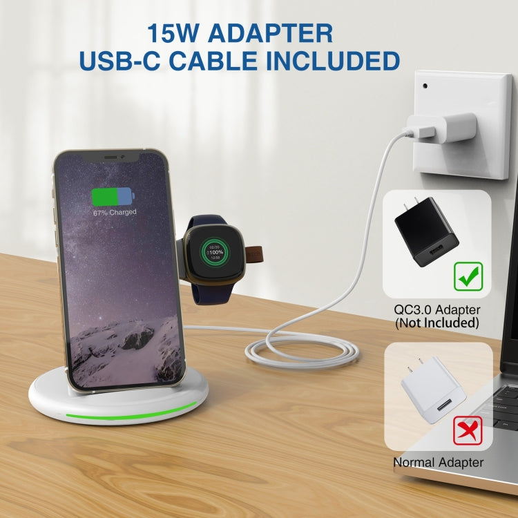 W-02C Magnetic Vertical 3 In 1 Wireless Charger,AU Plug