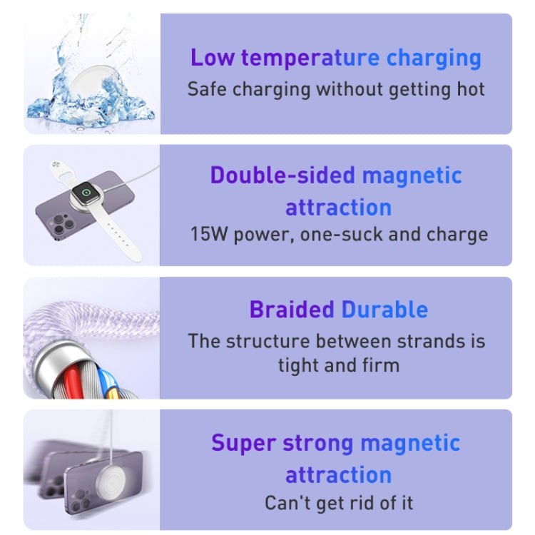 WA23 15W USB / Type-C 3 in 1 Magnetic Wireless Charger