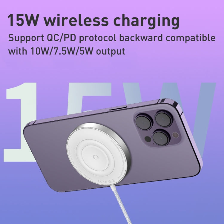 WA23 15W USB / Type-C 3 in 1 Magnetic Wireless Charger