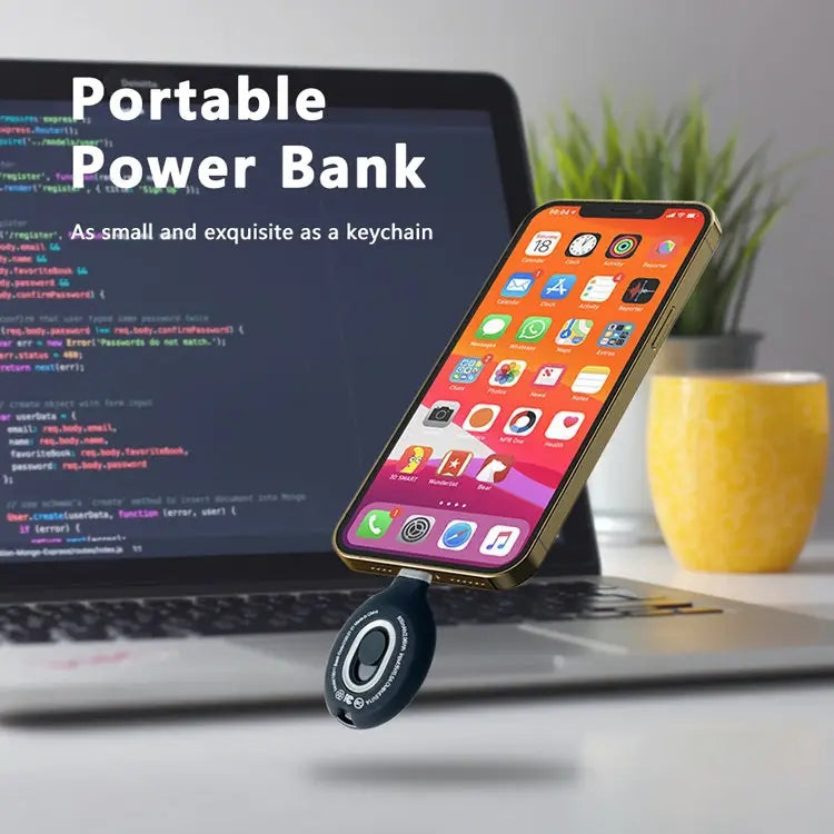 800mAh USB-C/Type-C Plug Mini Power Bank Key Chain
