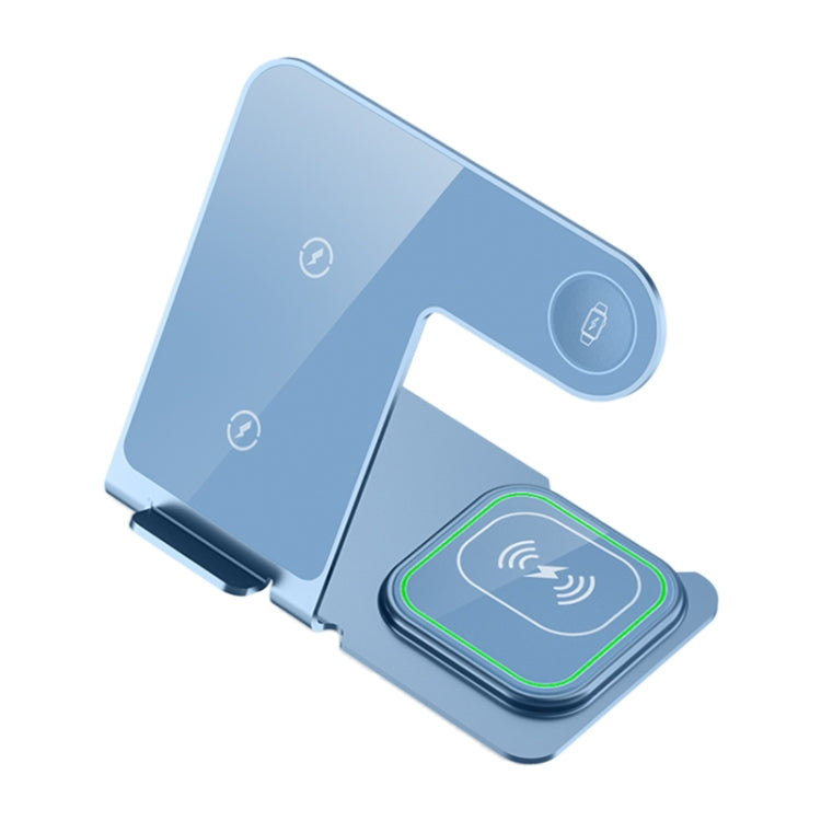W43 15W 3 in 1 Aluminum Alloy Wireless Charging Stand