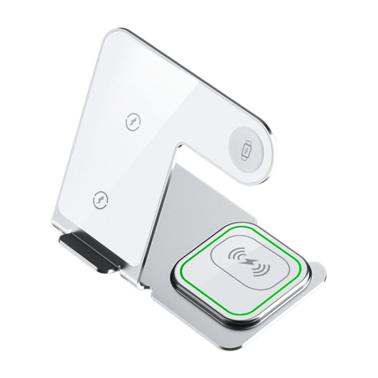 W43 15W 3 in 1 Aluminum Alloy Wireless Charging Stand