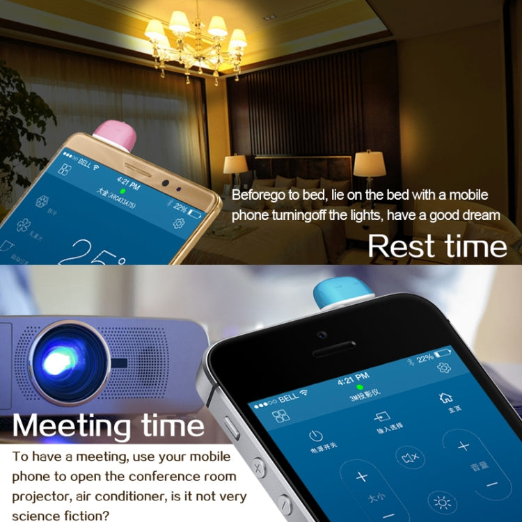 V2.0 Smart Universal IR Remote Control Key for iOS & Android, Random Color Delivery, For iPhone, Galaxy, Huawei, Xiaomi, HTC, Google, Sony, LG and Other Smartphones