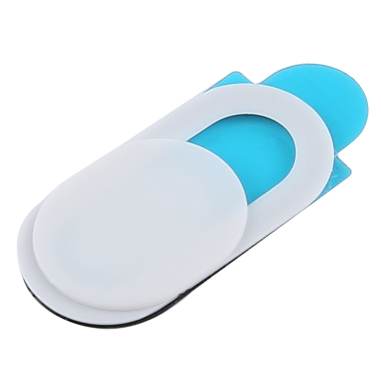 3 PCS Elliptical Appearance Universal Ultra-thin Design WebCam Cover Shutter Slider Camera Cover for Laptop / iPad / PC / Tablet / Cell Phones(White)