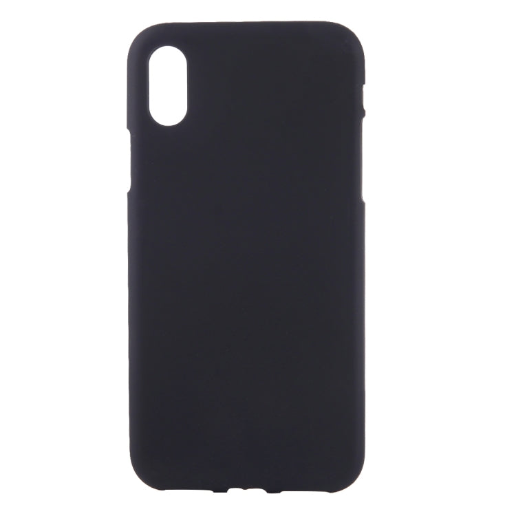 For iPhone X / XS Solid Color Frosted Soft TPU Protective Back Cover Case