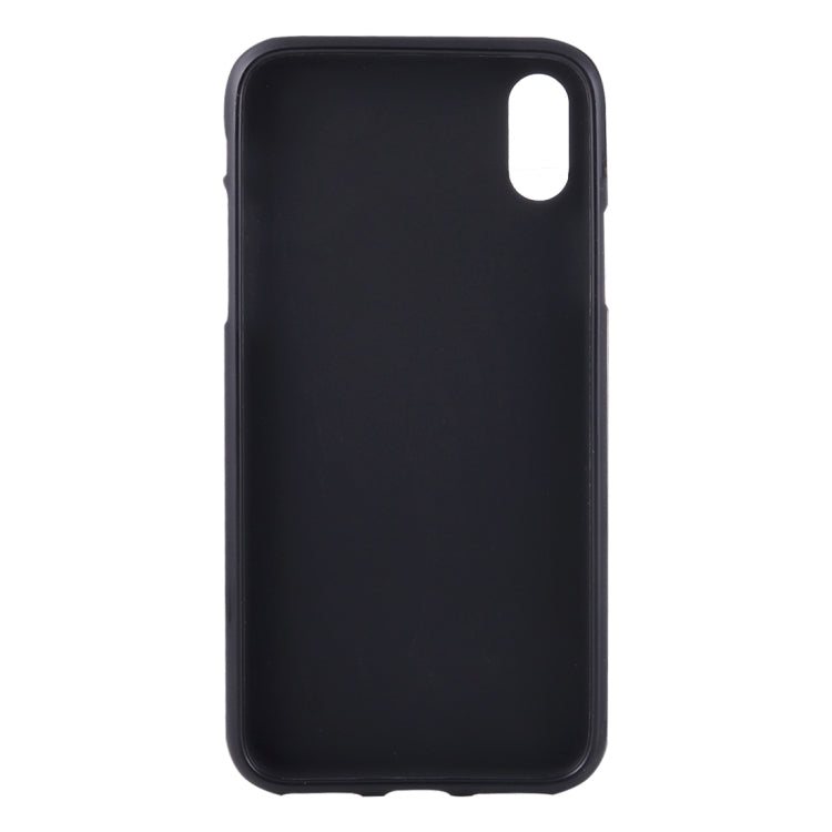 For iPhone X / XS Solid Color Frosted Soft TPU Protective Back Cover Case
