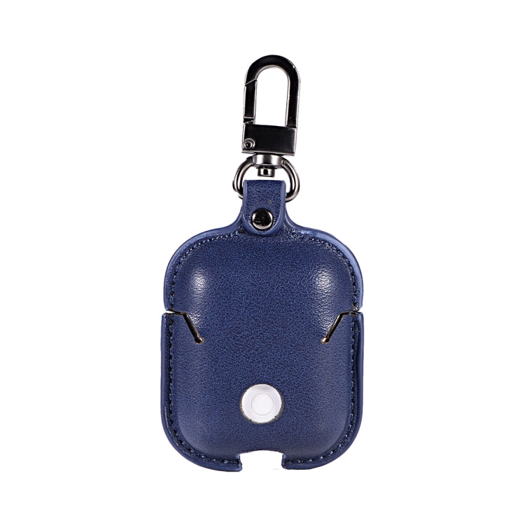 PU Leather Wireless Bluetooth Earphone Protective Case for Apple AirPods 1 / 2, with Metal Buckle