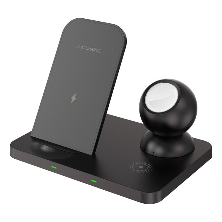 W57 3 In 1 Wireless Charger Holder Charging Station for iPhone / Apple Watch / AirPods