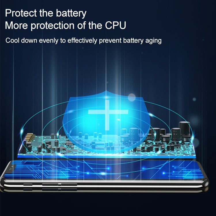 Type-C / USB-C Port Back Clamp Type Semiconductor Refrigeration Mobile Phone Heat Dissipation Bracket, Compatible with 4-6.7 inch Mobile Phones