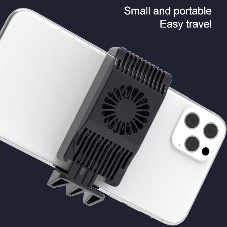 Type-C / USB-C Port Back Clamp Type Semiconductor Refrigeration Mobile Phone Heat Dissipation Bracket, Compatible with 4-6.7 inch Mobile Phones