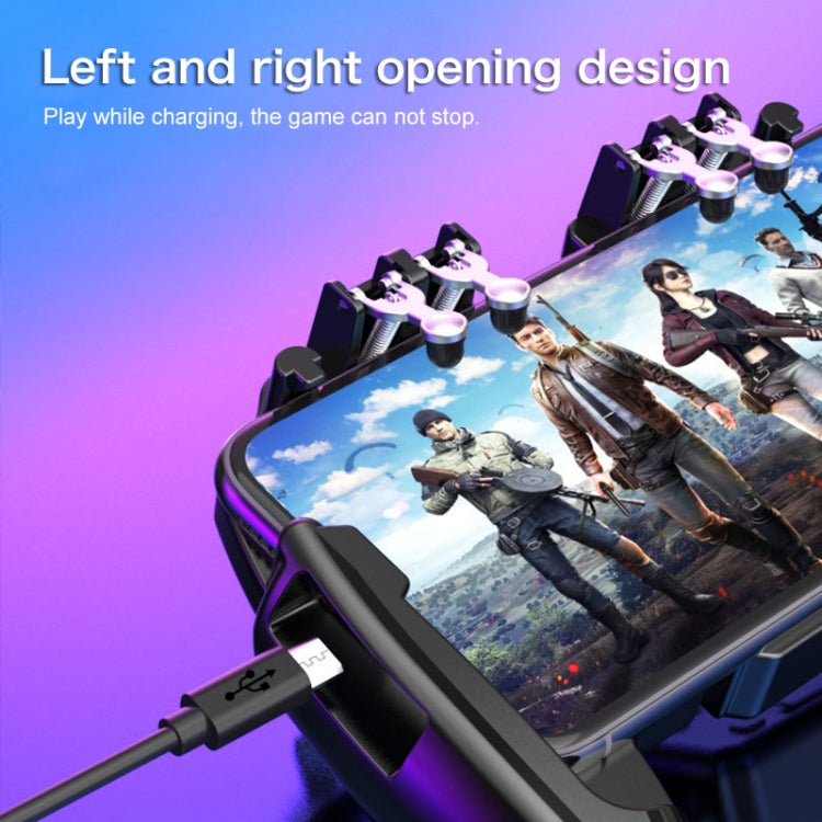 K21 Six-finger Linkage Multi-function Mobile Phone Gamepad with Bracket, Suitable for 4.7-6.5 inch Mobile Phones
