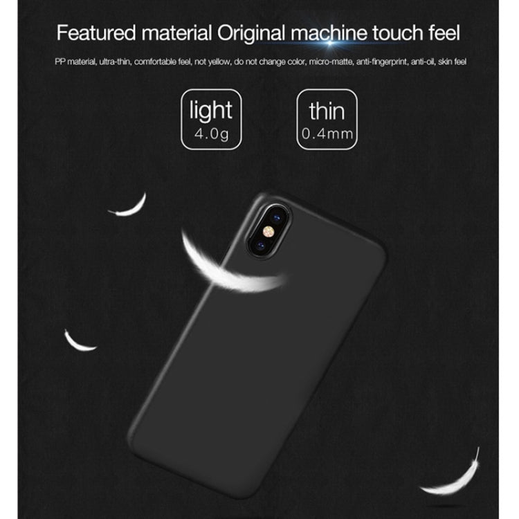 For iPhone X CAFELE Chiffon Series PP Ultra-slim Matte Protective Back Cover Case