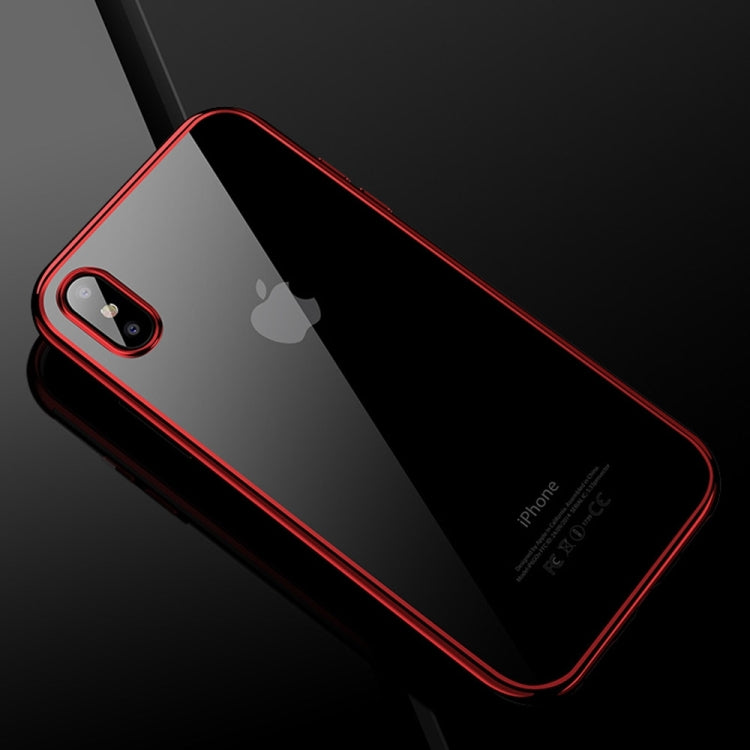 For iPhone X CAFELE Electroplating Side TPU Protective Back Cover Case