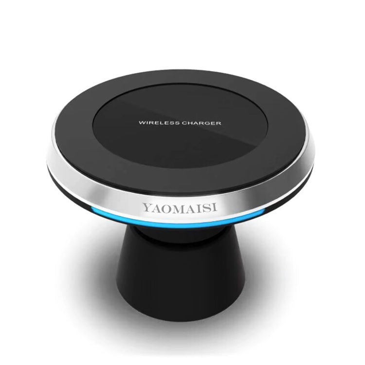 YAOMAISI M-02 2 in 1 Qi Standard Car Wireless Charging + Magnetic Holder for Car, Home, Office, For iPhone, Samsung, LG, Nokia, HTC, Huawei, and other Smartphones