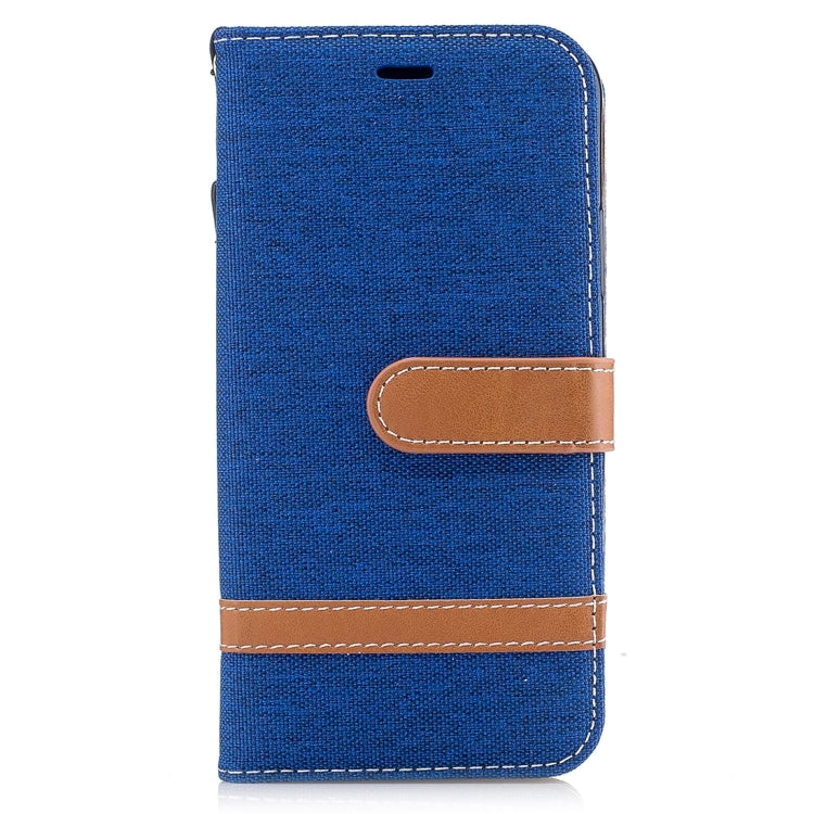 For iPhone X / XS Denim Texture Horizontal Flip Leather Case with Holder & Card Slots & Wallet & Lanyard