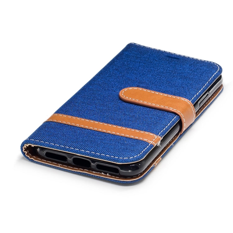 For iPhone X / XS Denim Texture Horizontal Flip Leather Case with Holder & Card Slots & Wallet & Lanyard