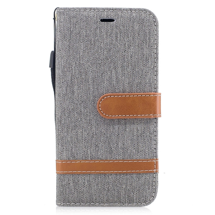 For iPhone X / XS Denim Texture Horizontal Flip Leather Case with Holder & Card Slots & Wallet & Lanyard