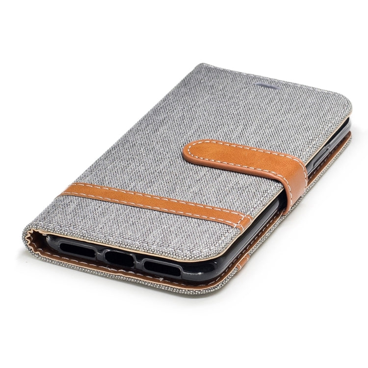 For iPhone X / XS Denim Texture Horizontal Flip Leather Case with Holder & Card Slots & Wallet & Lanyard