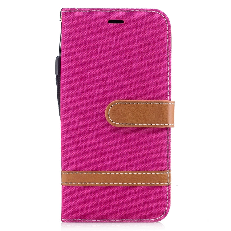 For iPhone X / XS Denim Texture Horizontal Flip Leather Case with Holder & Card Slots & Wallet & Lanyard