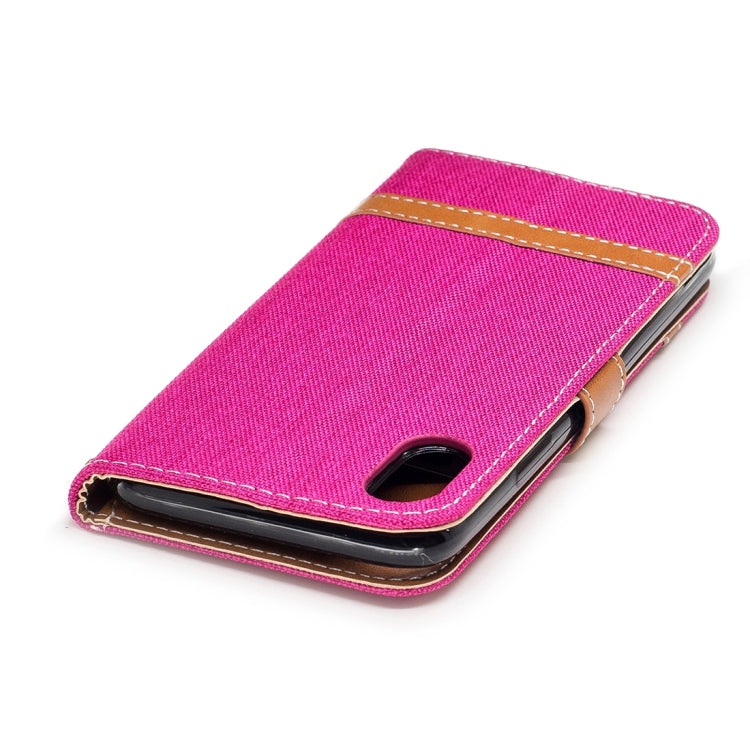For iPhone X / XS Denim Texture Horizontal Flip Leather Case with Holder & Card Slots & Wallet & Lanyard