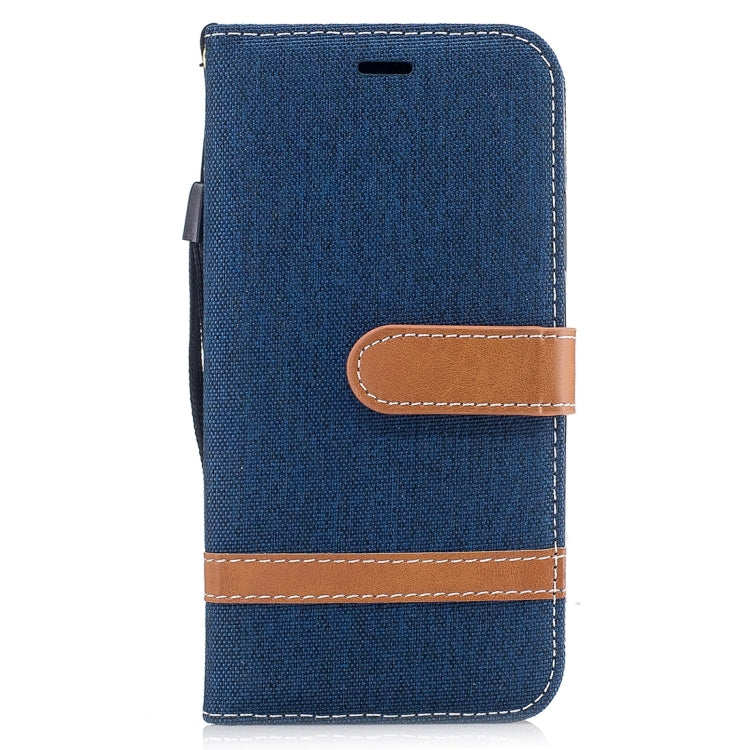 For iPhone X / XS Denim Texture Horizontal Flip Leather Case with Holder & Card Slots & Wallet & Lanyard