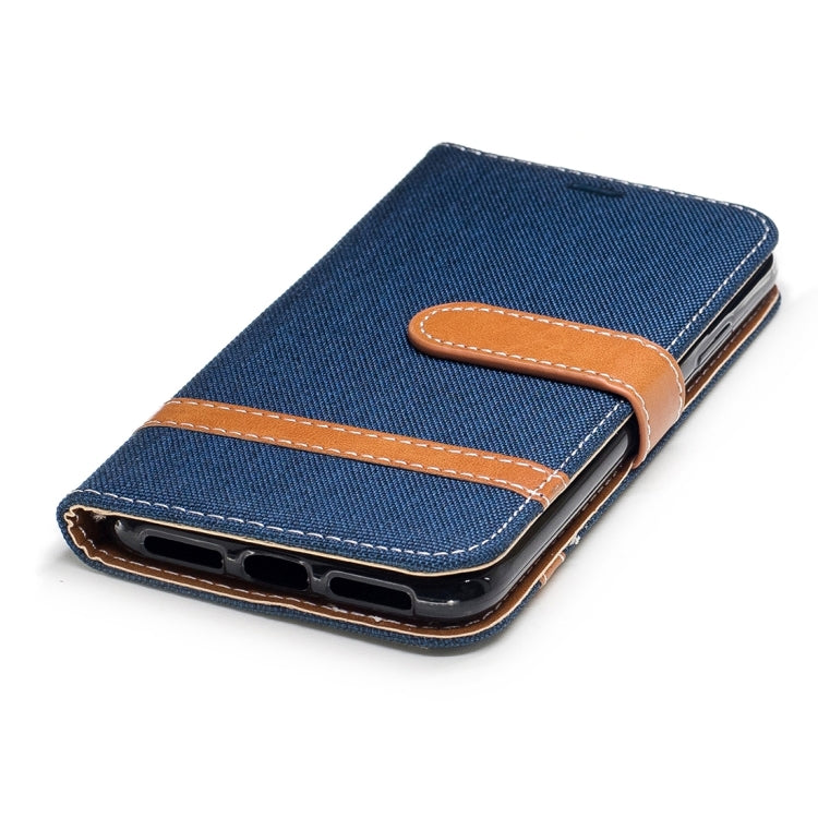 For iPhone X / XS Denim Texture Horizontal Flip Leather Case with Holder & Card Slots & Wallet & Lanyard