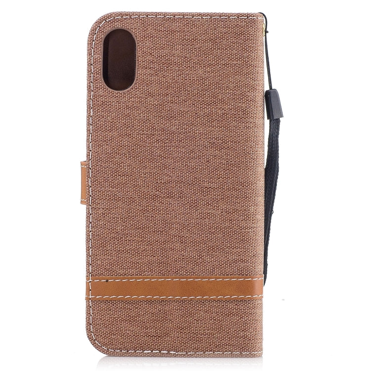 For iPhone X / XS Denim Texture Horizontal Flip Leather Case with Holder & Card Slots & Wallet & Lanyard