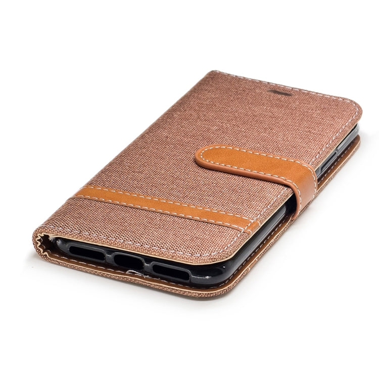 For iPhone X / XS Denim Texture Horizontal Flip Leather Case with Holder & Card Slots & Wallet & Lanyard