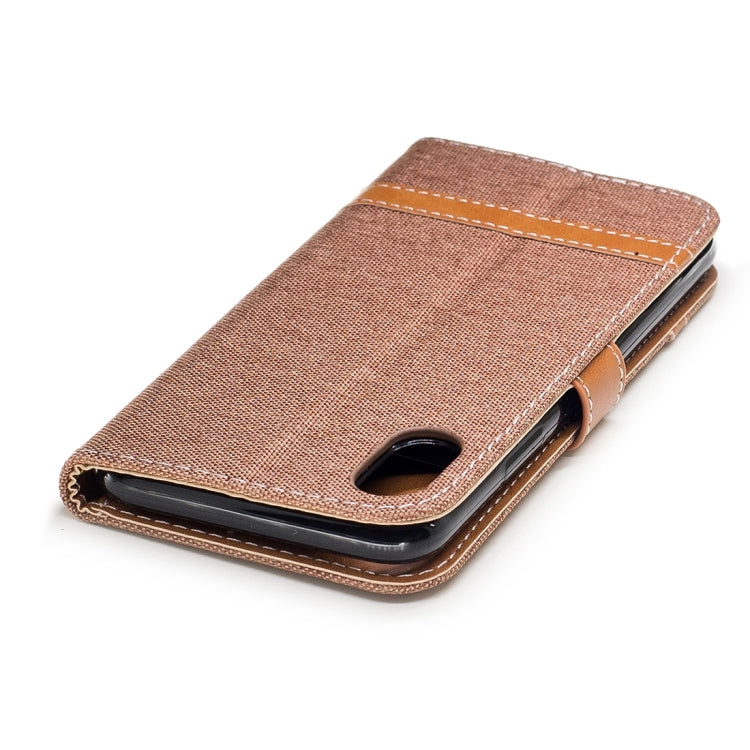 For iPhone X / XS Denim Texture Horizontal Flip Leather Case with Holder & Card Slots & Wallet & Lanyard