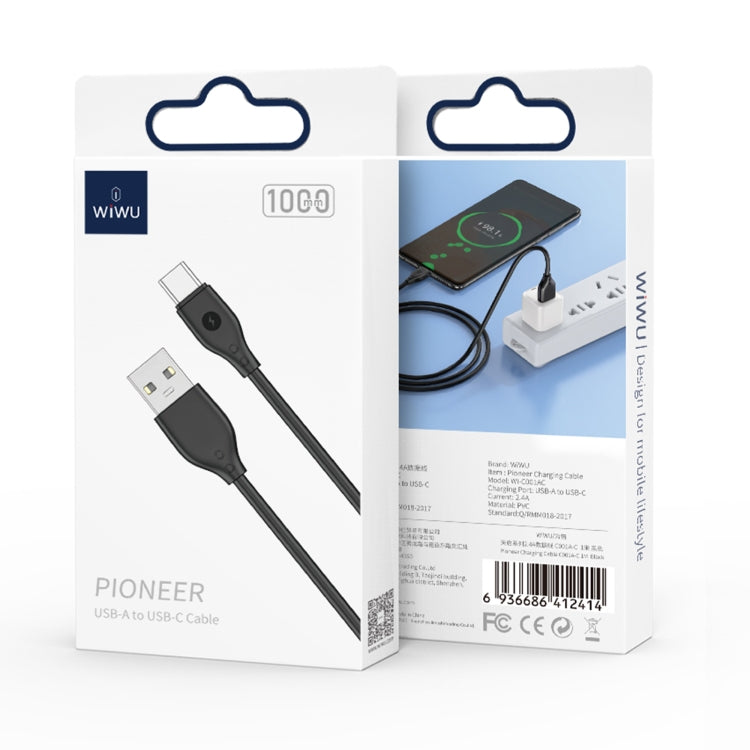 WIWU Wi-C001 Pioneer Series USB to USB-C / Type-C 2.4A Charging Data Cable