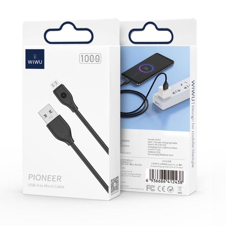 WIWU Wi-C001 Pioneer Series USB to Micro USB 2.4A Charging Data Cable