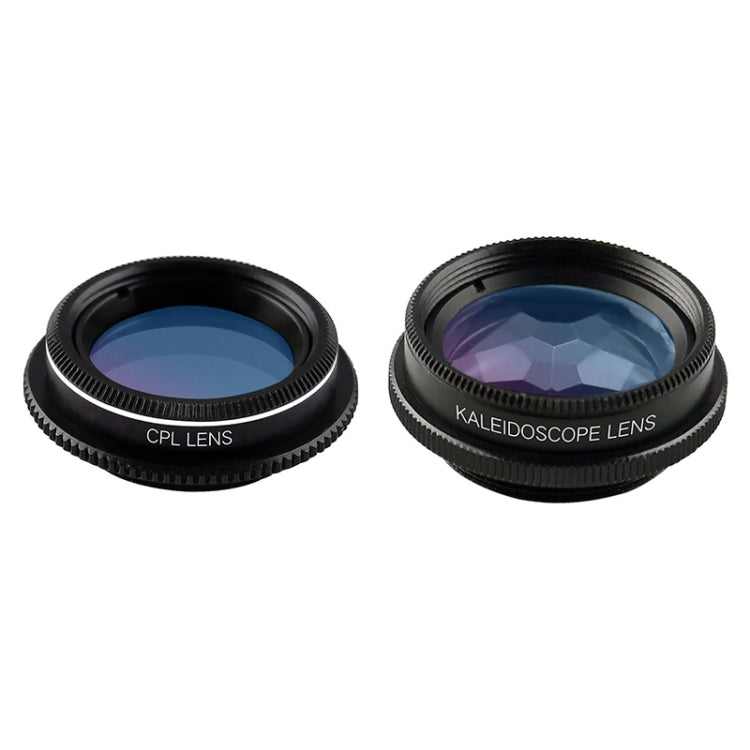 CYKE NG1 6 in 1 0.63X Wide Angle + 198 Degree Fisheye + 15X Macro + CPL + 2X Teleconverter + Six Prism Mobile Phone Lens Kit