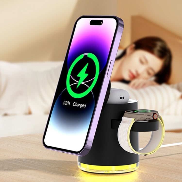 C16 15W 4 in 1 Multifunctional Foldable Magnetic Wireless Charger