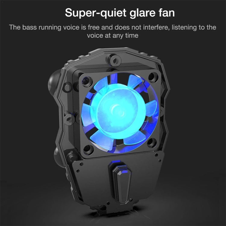 MeMo FL01 Micro USB Rechargeable Suction Cup Type Mobile Phone Cooling Handle with Three-speed Adjustable Mute Glare Fan, Suitable for Mobile Phones Over 50mm Width