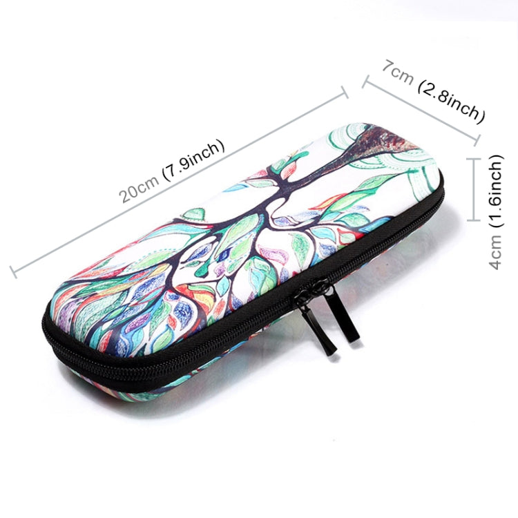 PU Leather Life Tree Protective Storage Pouch Cover for Apple Pencil and Other Accessories