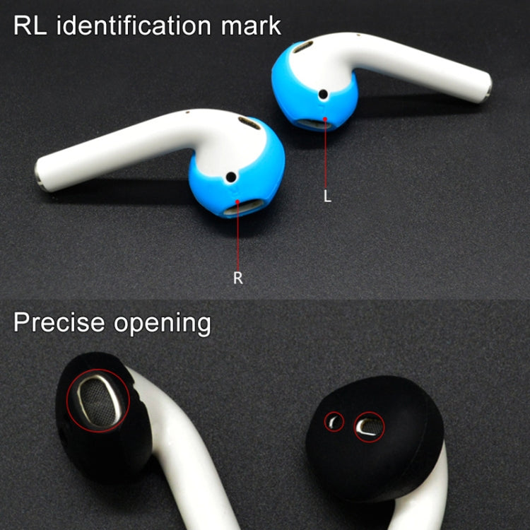 2 PCS Earphone Silicone Ear Caps Earpads for Apple AirPods / EarPods