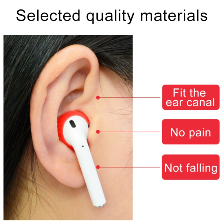 2 PCS Earphone Silicone Ear Caps Earpads for Apple AirPods / EarPods