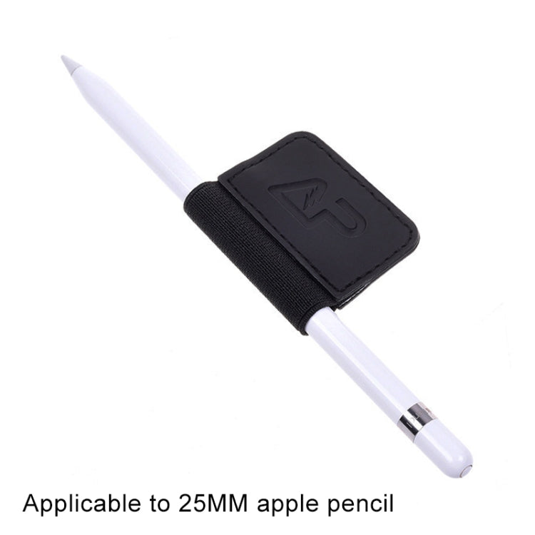 Elastic Rope Holder Sticker Leather Case Cover for Apple Pencil, Elastic Rope Width: 25mm